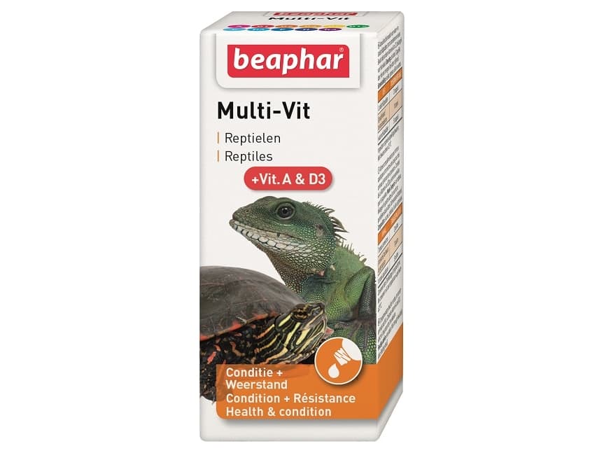 Beaphar Turtle Vit, Sköldpadda, Droppar, Allmän hälsa, Vitamin A, Vitamin B1, Vitamin B12, Vitamin B2, Vitamin B3, Vitamin B5, Vitamin B6, Vitamin C,