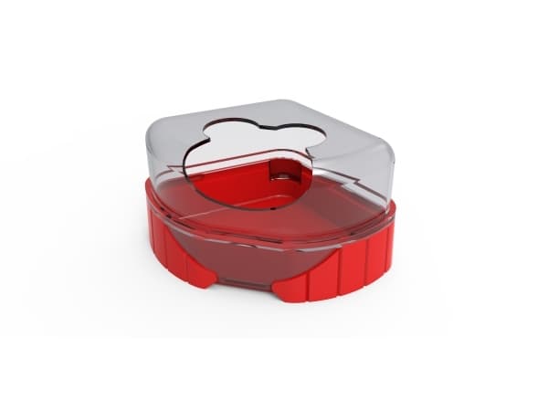 ZOLUX RODY3 toilet, red color