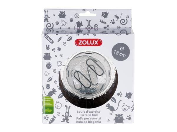 ZOLUX Exercise ball 18 cm, color: gray