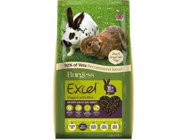 Burgess Burgess - Adult Rabbit Nuggets with Mint - 10 kg (40000) /Small Animals /10000