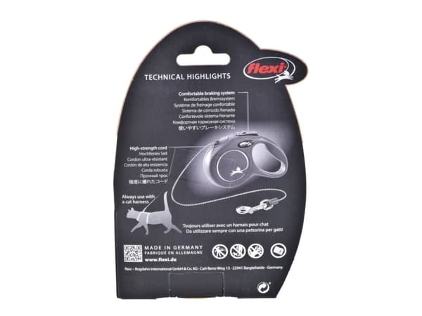 Flexi New Classic Cat XS 3 m Fleksibel hundesnor 3 m Fleksibel hundesnor