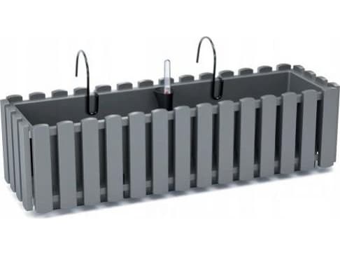 Prosperplast Balkonglåda med krokar Boardee Fencycase DDEF600W grå