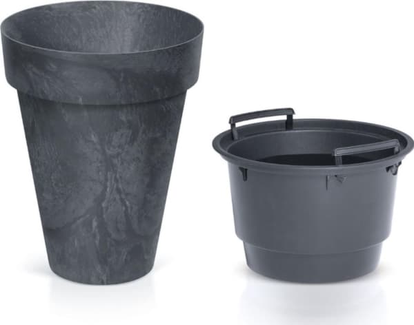 Prosperplast Pot Cube Slim Concrete Effect DCUS355E antracit