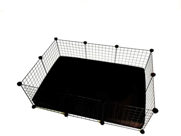 C&C Modulært bur 3x2 110x75 cm marsvin, pindsvin, sort