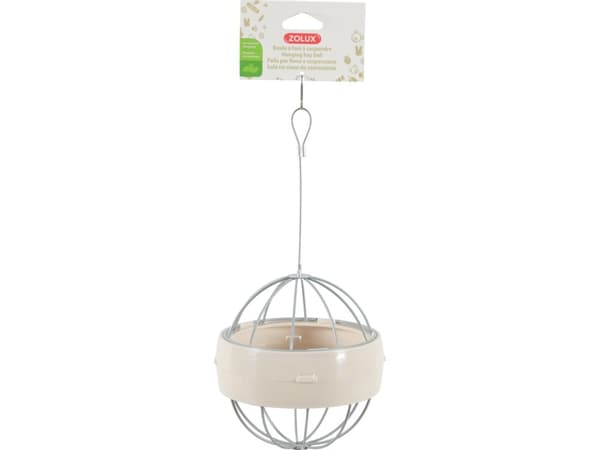 ZOLUX Plastic hay ball for hanging, beige color
