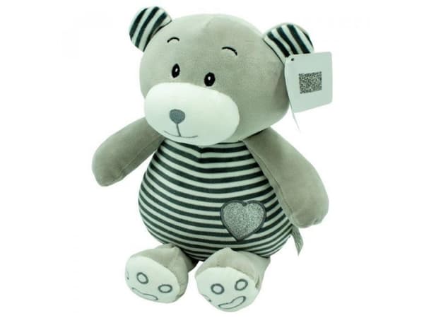 Tulilo TULILO Maskot Randig Kram - Nallebjörn 26 cm