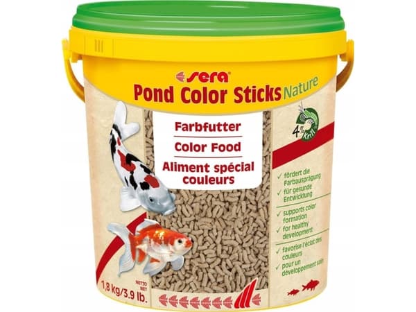 Sera Pond Color Sticks 10 l, granulat - färgfoder för dammfiskar