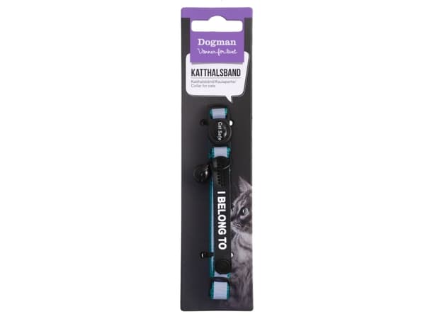 DOGMAN Cat Collar Stripe turkis