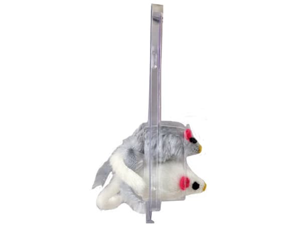 Dogman Kattleksak Möss 4p Flerfärgad 5cm