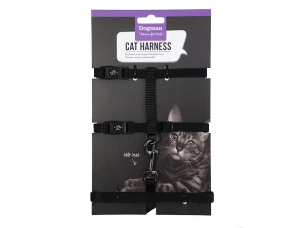 Dogman Kattsele-set Findus Svart