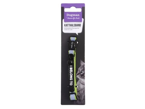 DOGMAN Cat Collar Stripe Grønn
