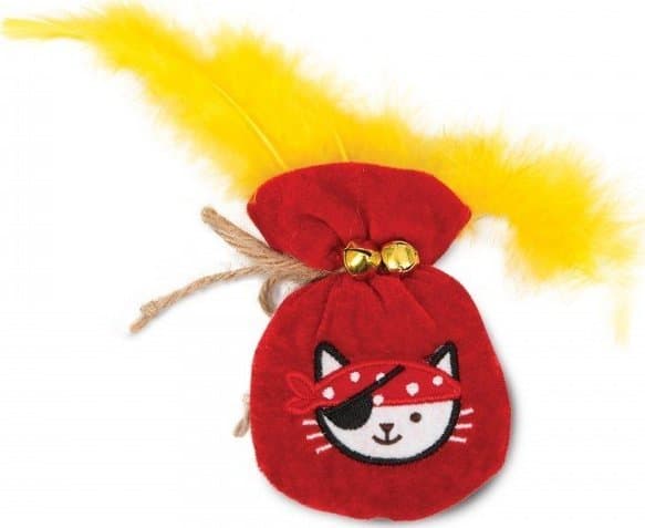 Catnip toy, Catit Play Pirates Catnip Toy, bag of gold