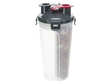 Trixie Foder og vand container, plastik, 2 × 0.35 l/ø11 × 23 cm