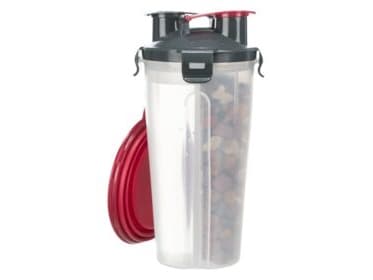 Trixie Foder og vand container, plastik, 2 × 0.35 l/ø11 × 23 cm