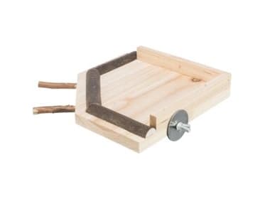 Trixie Landing area with perches, wood, 19 × 19 cm