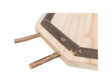 Trixie Landing area with perches, wood, 19 × 19 cm
