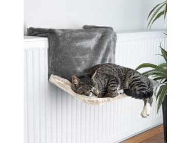 Trixie Radiator bed, plush, 45 × 24 × 31 cm, grey/light grey