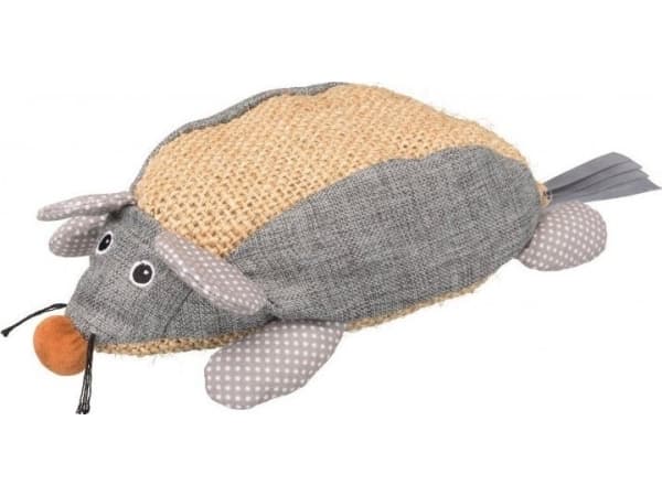 Trixie Sisal mouse, fabric, 30 cm, natural/grey