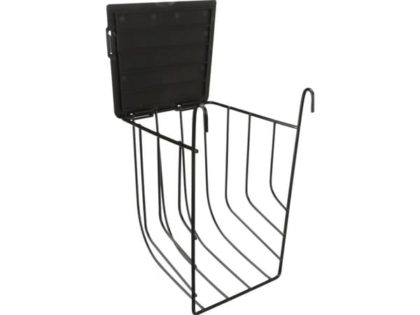 Trixie Høhæk til ophæng m. låg, metal, 13x18x12 cm, sort