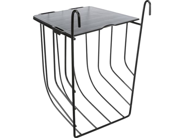 Trixie Høhæk til ophæng m. låg, metal, 13x18x12 cm, sort
