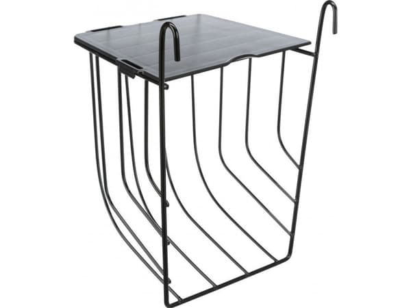 Trixie Høhæk til ophæng m. låg, metal, 13x18x12 cm, sort