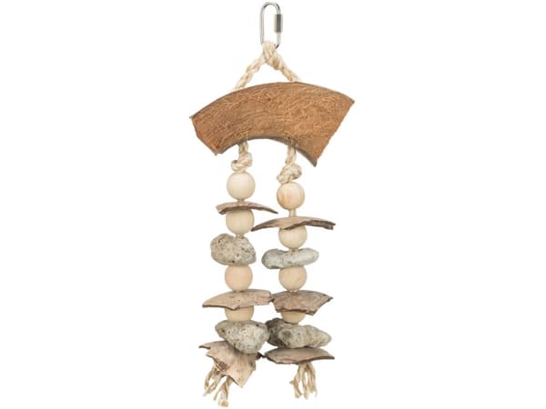 Trixie Natural toy, coconut/seashells, 35 cm
