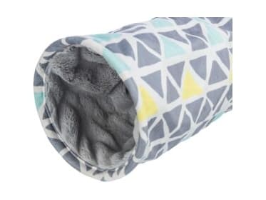Trixie Sunny cuddly tunnel, plush, ø 19×70 cm, multi coloured/grey