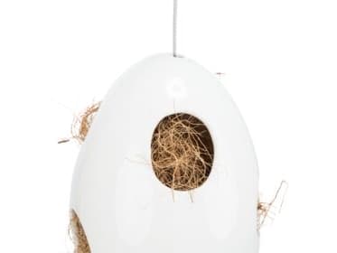 Trixie Nesting aid, hanging, ceramic, 10.5 × 10.5 × 15 cm, white