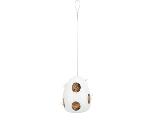 Trixie Nesting aid, hanging, ceramic, 10.5 × 10.5 × 15 cm, white