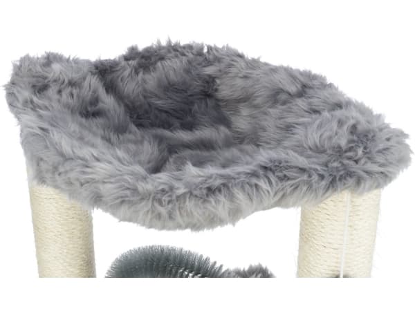 Trixie Baza scratching post with brush, 50 cm, grey