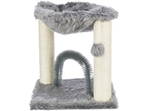 Trixie Baza scratching post with brush, 50 cm, grey
