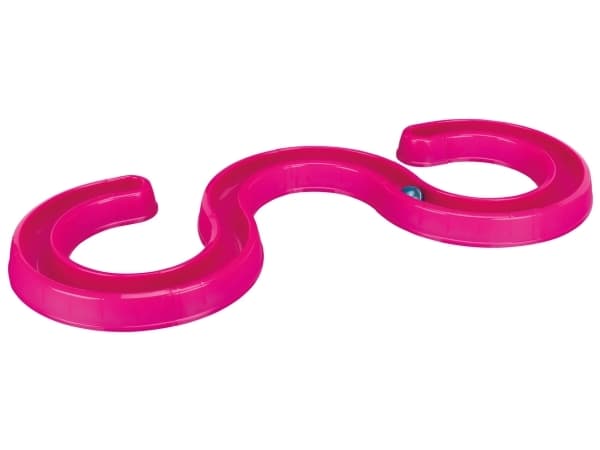 Trixie Cat Toy Flashing Ball Race, 65 × 31 cm, pink