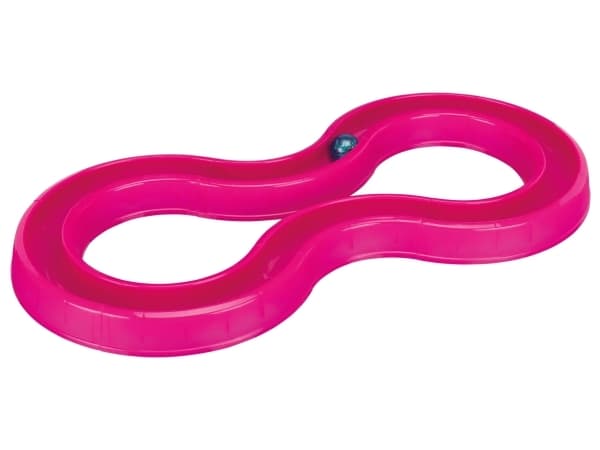 Trixie Cat Toy Flashing Ball Race, 65 × 31 cm, pink