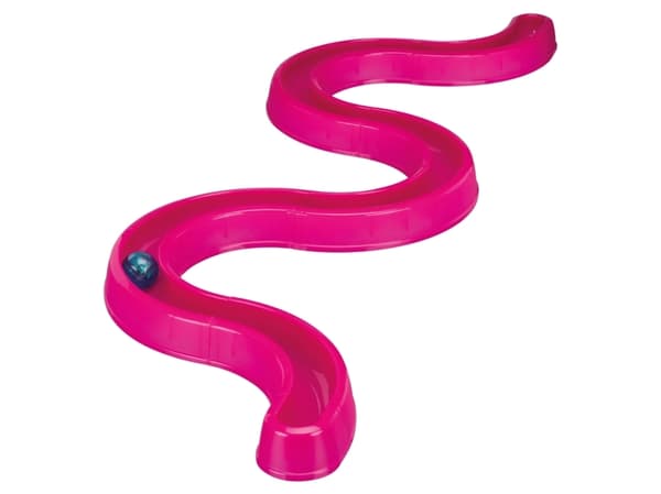Trixie Cat Toy Flashing Ball Race, 65 × 31 cm, pink