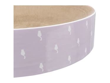 Trixie Lilly scratching bed, cardboard, catnip,ø45×10cm,light lilac