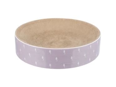 Trixie Lilly scratching bed, cardboard, catnip,ø45×10cm,light lilac
