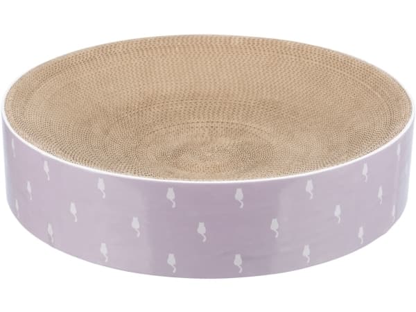 Trixie Lilly scratching bed, cardboard, catnip,ø45×10cm,light lilac
