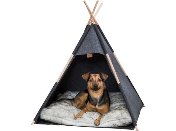 Trixie Tipi cave, felt, 70 × 70 × 70 cm, anthracite