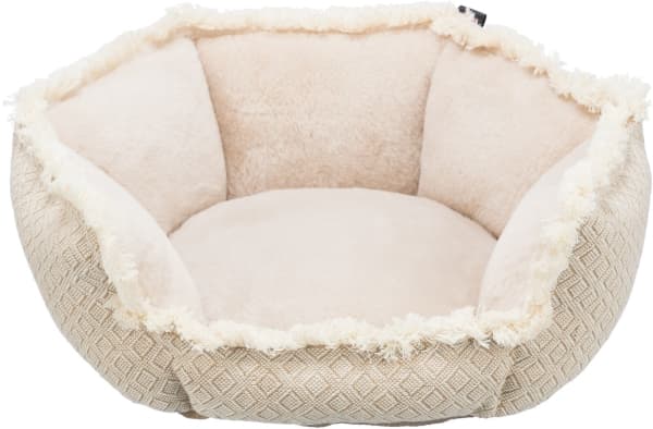 Trixie Boho bed, square, 65 × 65 cm, beige