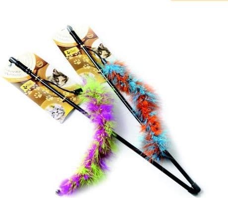 Dingo cat fishing rod tail with feathers - 21295