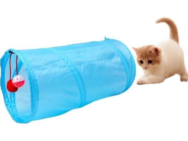 Aptel ZW8A CAT TUNNEL UTVIDBAR LEKEtøy lengde 50cm blå