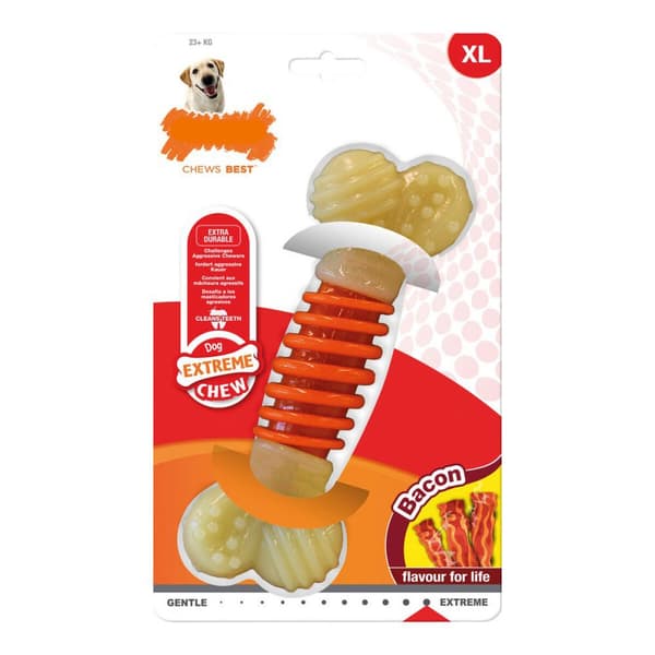 Koiran purulelu Nylabone Extreme Chew Pro Action Bacon Koko L Nylon
