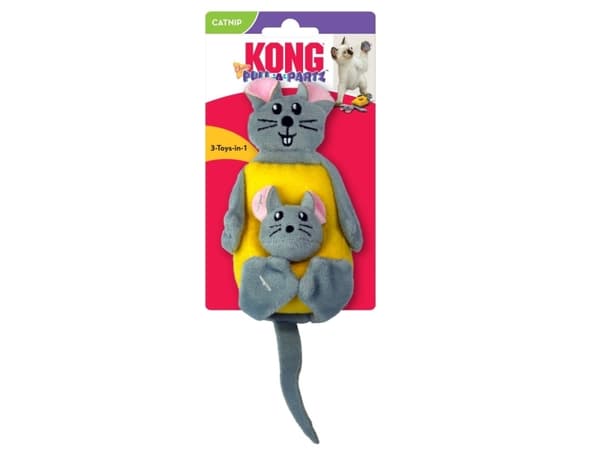 Kong Kattleksak Pull-a-partz Cheezy Flerfärgad 23cm