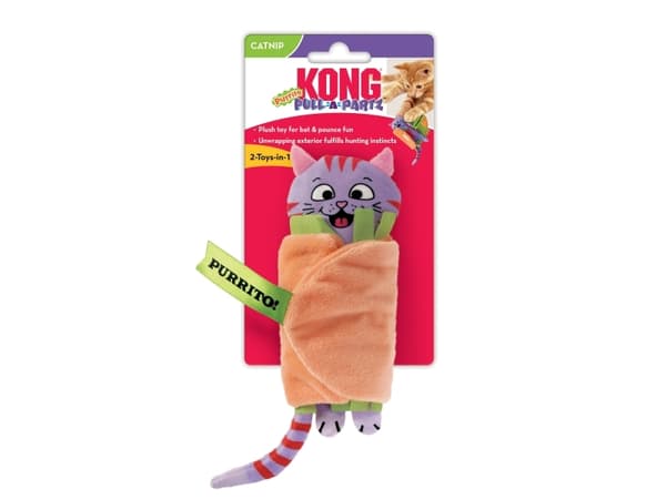 Kong Kattleksak Pull-a-partz Purrito Flerfärgad
