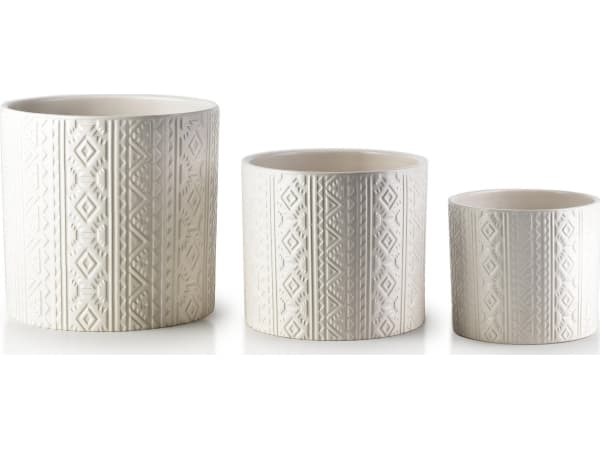 Affek Design NEVA Sett med 3 blomsterpotter XL19,5xh19cm L16xh14cm M13,5xh12cm
