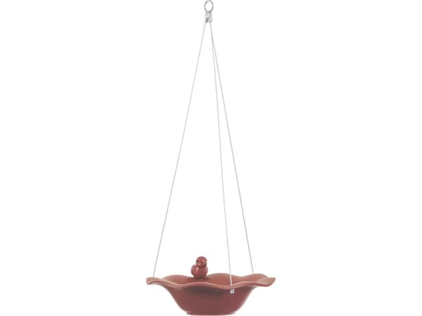 ZOLUX Drinker/ceramic pool with a bird figure, brick color