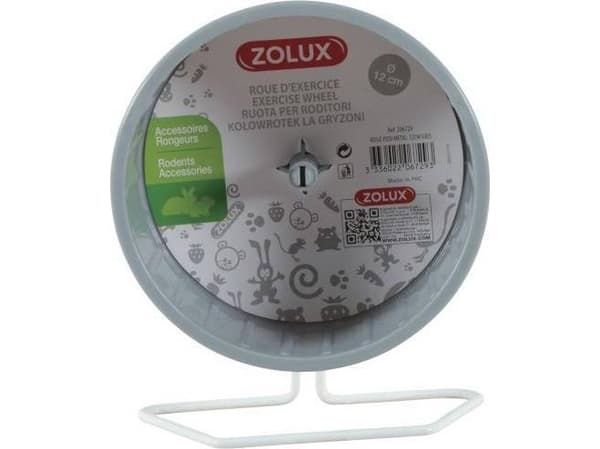 Zolux Muovikela metallijalustalla 12 cm väri harmaa