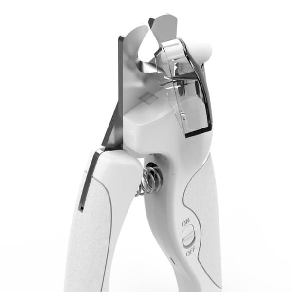Pet LED-lys neglebånd Anti-Bloodline negletrimmer (hvid)