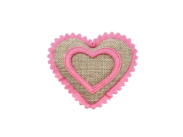 Dogman Kattleksak Valle Jutehjärta Rosa 10cm
