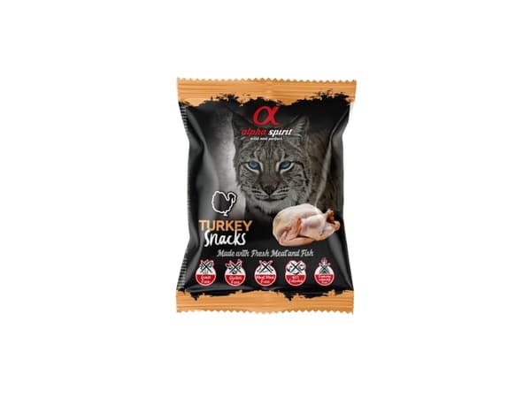 CAT Turkey Snack, AlphaSpirit, 50 g - (24 pk/ps)